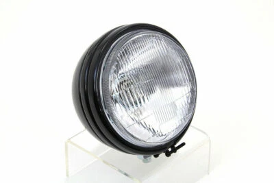 Faro negro tipo culata redonda de 5-3/4" para Harley Davidson de V-Twin Foto 1 de 2