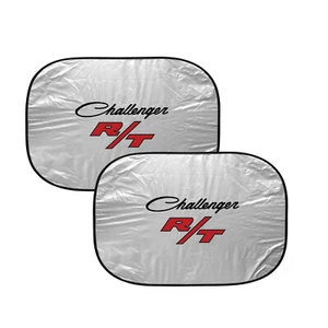Dodge Challenger R/T Classic Dual Panels 28" x 24" Folding Windshield Sun Shade - Picture 1 of 4