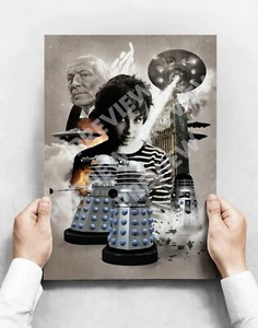 Doctor Who 1st Dr Who William Hartnell - Daleks A3 Size Poster - Picture 1 of 1