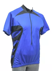 Craft Master Short Sleeve 1/2 Zip Jersey Men 2XL Blue Road Mountain Bike Touring - Picture 1 of 5