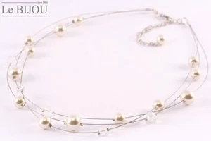 Le Bijou Perlen-Collier mit Premium Crystal 50/45 cm - Bild 1 von 1