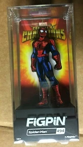 Spiderman Figpin #494 Concorso dei Campioni Walgreens Esclusivo NUOVO - Foto 1 di 2