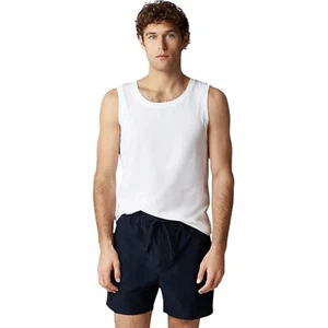 J Crew White Broken In Tank Top Sleeveless Round Neck Mens Size L Classic - Picture 1 of 13