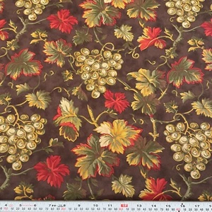 Country Paths by Brannock & Patek for Moda Brown Cotton Fabric by the HALF YARD - Picture 1 of 2