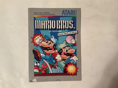 *Manual Only* Atari 5200 **Mario Bros.** Luigi Pipe Game *Replacement* OEM - Image 1 of 3