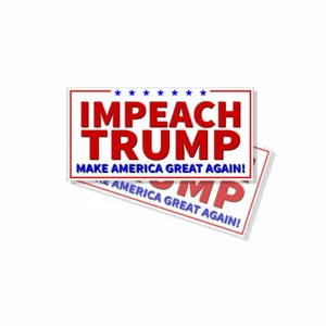 IMPEACH ANTI TRUMP Wahl Autoaufkleber Make America Great Again - 2er Pack - Bild 1 von 2