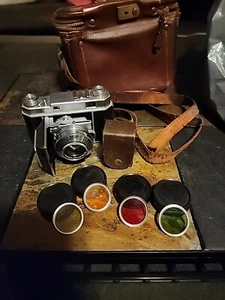 KODAK RETINA II W/Bag, Schneider F2 50mm Photos Range Finder W/B+W Color Lens - Picture 1 of 19