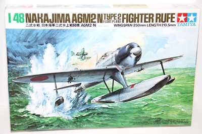 TAMIYA 1:48 KIT AEREO NAKAJIMA A6M2 N TYPE 2 FIGHTER RUFE FLOAT PLANE ART 61017 - Immagine 1 di 4