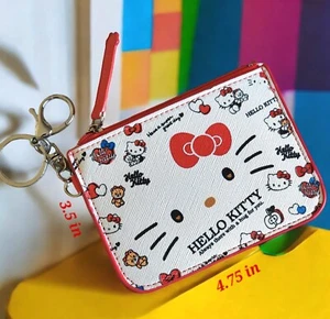 Super Cute Cartoon Kitty Coin Purse / Card Holder With Keychain, Fun, Gift ๐ - Picture 1 of 2