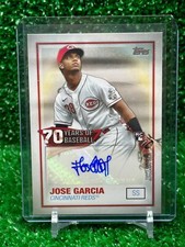 2021 Topps Jose Garcia 70 Years of Baseball Autograph Rookie RC Auto 70YA-JGA
