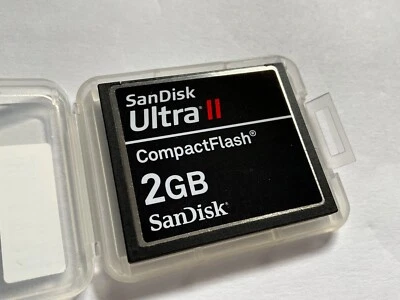 Tarjeta de memoria Sandisk ULTRA II negra Compact Flash CF I 1 pieza 2 GB PARA CF NIKON CANON Foto 1 de 2