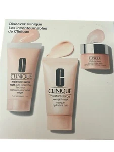 CLINIQUE Discover Clinique 3 Piece Set Moisture Surge All About Eyes New In Box - Picture 1 of 2