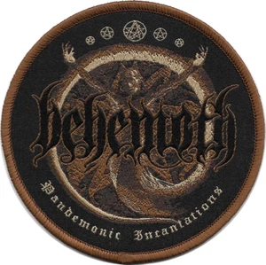 BEHEMOTH-PANDEMONIC INCANTATIONS-ROUND WOVEN PATCH - Picture 1 of 1