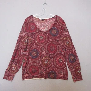 Suéter Talbots Pura Lana Merino Mujer XL Círculo Cachemira Tejido Fino Carrera Oficina - Imagen 1 de 9