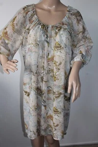Soaked In Luxury 'Ofelia' Dress Multi-Coloured Abstract Print Chiffon M - Picture 1 of 9
