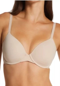 DKNY Bra Smooth Essentials DK7745 T-Shirt Bra 34B Underwire Back Smoothing Beige - Picture 1 of 7