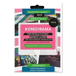 KONO!RAMA No3 für instax wide Farbfilter Foto Effekt Filter KONO Vintage Kreativ - Picture 1 of 9