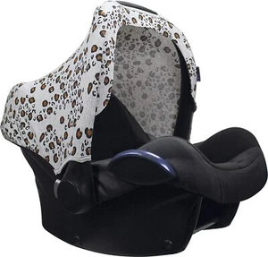 Dooky car seat Hoody in little leopard for 0+ car seat protect from UV wind etc - Picture 1 of 4