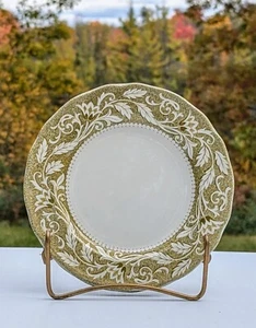 J & G Meakin England Victoria Eisenstein Sterling 2 x 10" Teller grün Renaissance - Bild 1 von 3