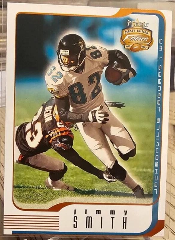 2002 Fleer Focus Jersey Edition Jimmy Smith #17 Jaguars - Image 1 of 2