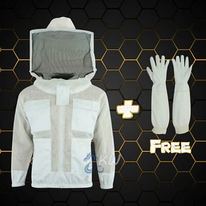 CHAQUETA DE APICULTURA ULTRA VENTILADA DE 3 CAPAS VELO REDONDO PROTECTOR XS a 5XL - Imagen 1 de 3