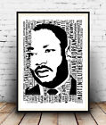 Martin Luther King (3) : I Have a dream Speech Spelled out in poster, Wall art.