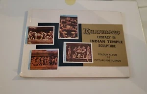 INDIA RARE - KHAJURAHO ECSTASY IN INDIAN TEMPLE SCULPTURE *4" by 6" POST CARDS - Picture 1 of 4