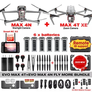 AUTEL EVO MAX 4T V2 & EVO MAX 4N DRONE FLY MORE BUNDLE ZOOM /NIGHT CAMERA - Picture 1 of 16