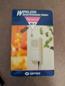 Sensor Inalámbrico Optex ~ Sistema Anunciador Receptor 70 ft Rango RC-2FE NUEVO EN CAJA - Imagen 1 de 7