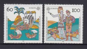ALEMANIA - 1992 EUROPA - 500 Aniversario de Colón América conjunto de 2 Estampillada sin montar o nunca montada - Imagen 1 de 1