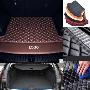 Fit For Cadillac Rear Carpets Custom Pu Leather Auto Waterproof Car Trunk Mats - Imagen 1 de 32