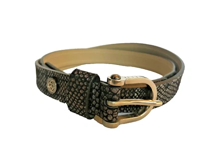 Cinturón de piel de serpiente sintética reliquia talla L Foto 1 de 4