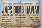 December 7, 1941 Japan Bombs Hawaii WAR DECLARED Original Newspaper Rarity EXTRA