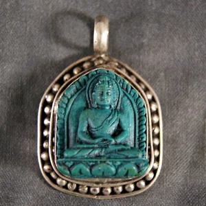 Anhänger Amithaba Buddha ~ Türkis (841) - Bild 1 von 2