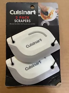 Cuisinart 2-Pack Scrapers - Double Sided - Multi Uses - BPA Free - White & Grey - Picture 1 of 2