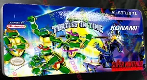 TMNT Turtles in Time SNES Replacement Label High Gloss Quality Vinyl Sticker v6 - Picture 1 of 1