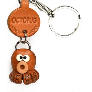 Llavero Pulpo Hecho a Mano Cuero 3D Peces/Animales Marinos *VANCA*Hecho en Japón#56324 - Imagen 1 de 10