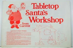 Tabletop SANTA's WORKSHOP Ausstanzset von aktuell datiert 1980 neu im Umschlag - Bild 1 von 5