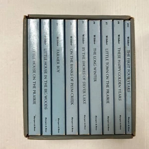 Set Of Laura Ingalls Wilder‘s Little House Books - Vintage 1971 Blue Box Set - Imagen 1 de 7