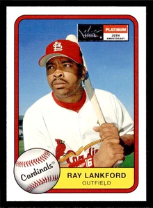 2001 FLEER PLATINUM EDITION FOIL PARALLEL #47 RAY LANKFORD CARDINALS  SP #/201 - Picture 1 of 2