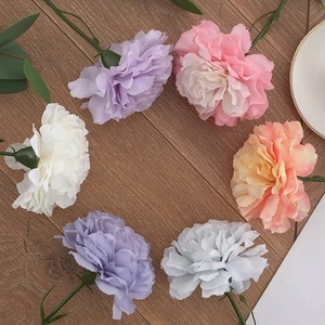 Nelkenblumen-Seidenstrauß, Nelken-Imitation, realistische Imitationsblume, - Bild 1 von 22