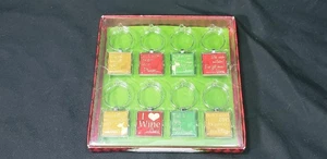 Pier 1 Imports Bevanda Charms Bicchiere Vino Deco Set di 8 Renne Natale Vacanze - Foto 1 di 7