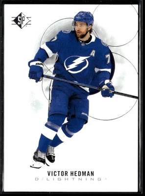 2020-21 SP #3 Victor Hedman Tampa Bay Lightning Hockey Card - Image 1 of 2