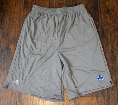 New Orleans Hornets Adidas Team Issued Mesh Basketball Shorts Gray 3XL Tall - Image 1 of 3