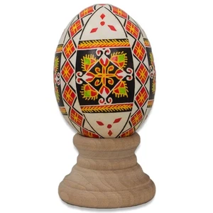 Authentic Blown Real Eggshell Ukrainian Easter Egg Pysanka - Picture 1 of 2