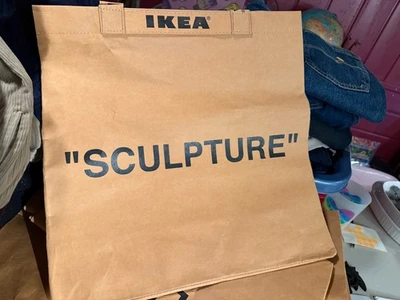 NUEVO CON ETIQUETAS NUEVO Bolso de Mano Escultura Virgil Abloh x Ikea Markerad Mediano Off White  Foto 1 de 3