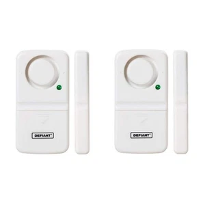 Defiant Wireless Door Window Alarm 2-Pack 120dB Magnetic Battery Operated - Picture 1 of 3