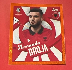 Topps Euro 2024 Parallel Sticker Parallel Swiss Orange Broja Alb PTW (B22 - Bild 1 von 2