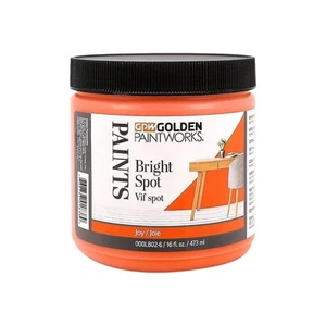 Golden Paintworks Bright Spot Paint JOY Orange 16oz Jar - Picture 1 of 4
