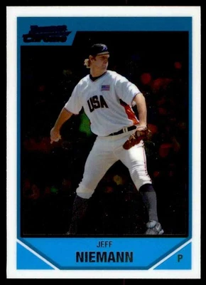 2007 Bowman Chrome Draft Future's Game Prospects ! Jeff Niemann #BDPP83 - Image 1 of 2